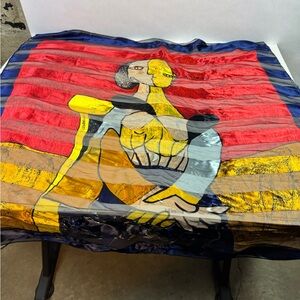 Picasso art print square scarf wrap